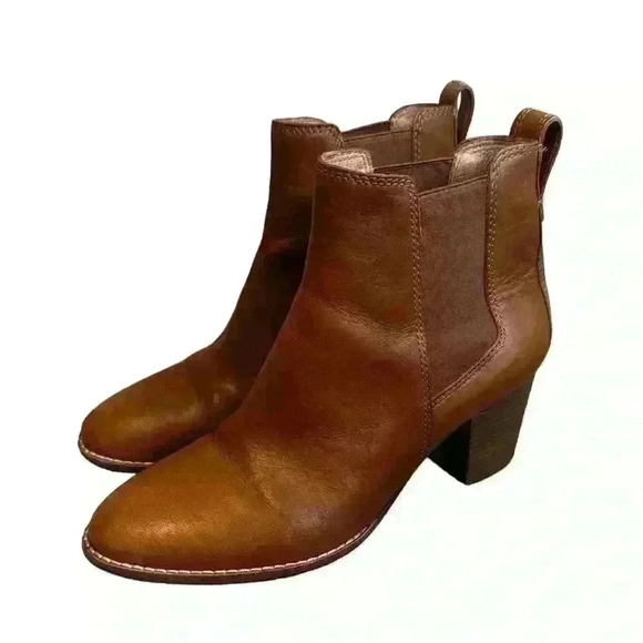 Madewell The Regan Leather Ankle Boot Size 7.5 - Picture 1 of 5